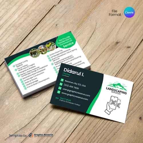 Restoration Business Card Canva Template