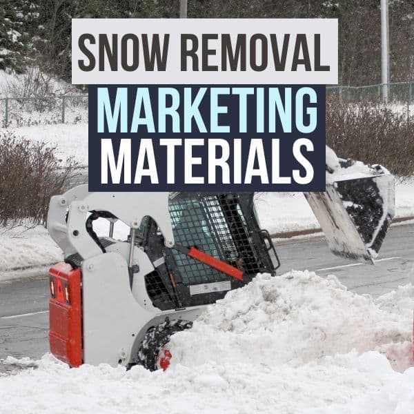 Snow Removal Service Door Hanger Canva template Graphic Reserve