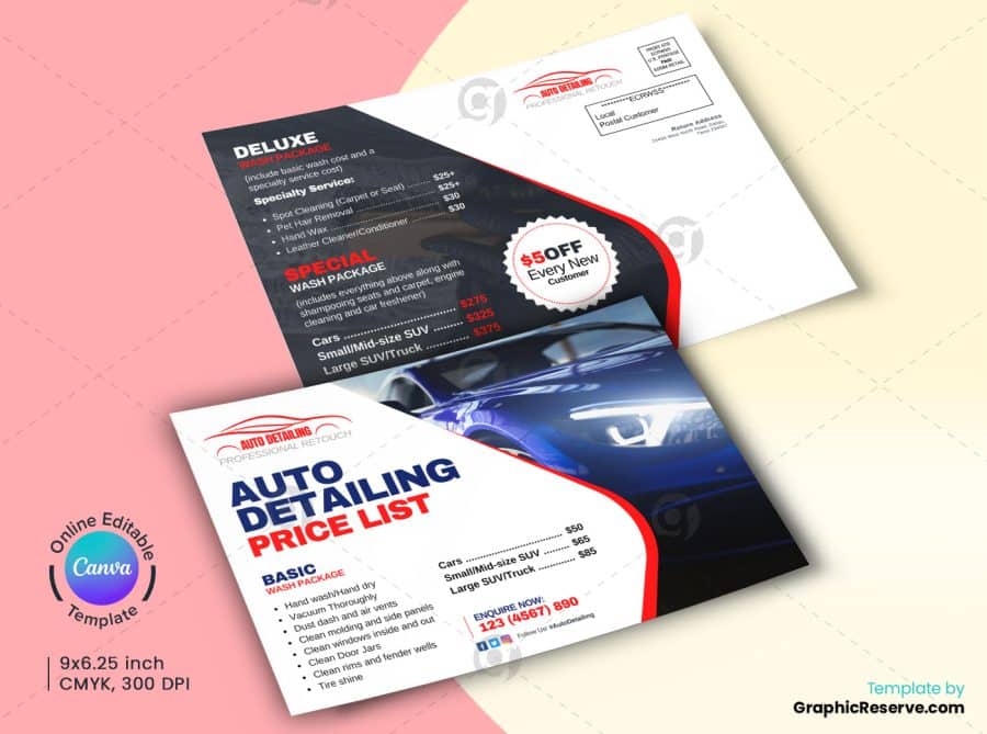 Auto Detailing Price List EDDM