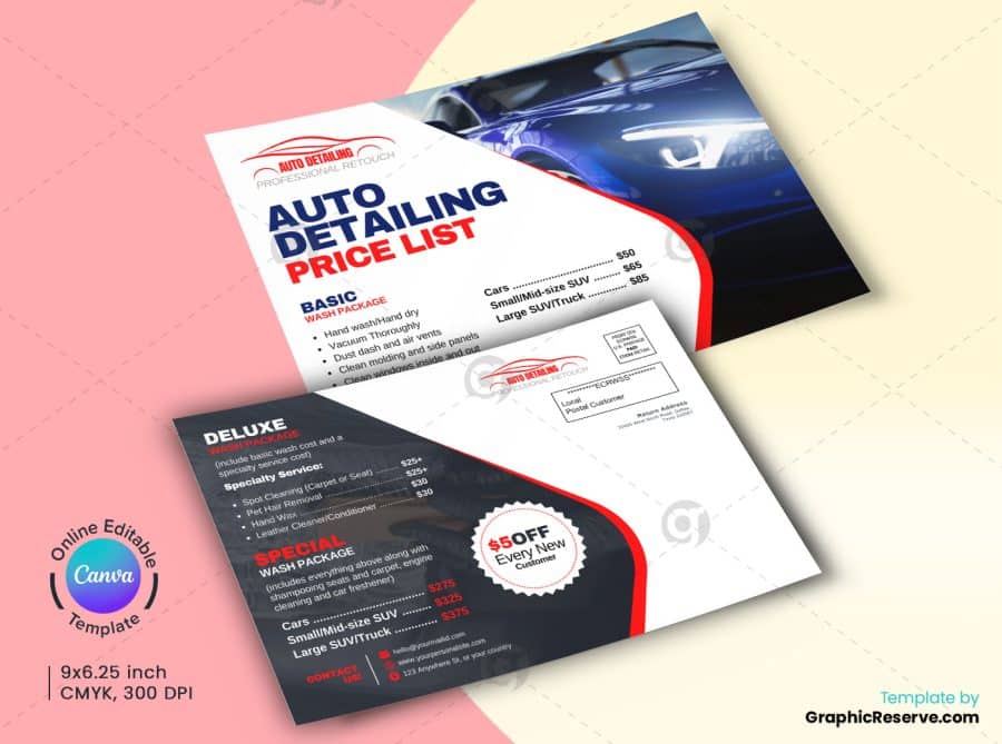 Auto Detailing Price List EDDM.b