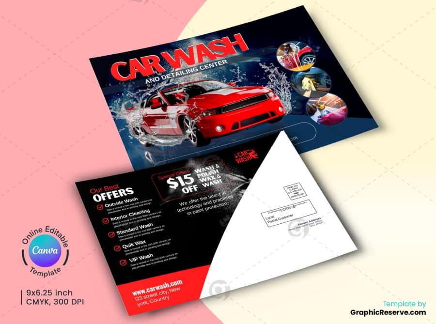Car Wash EDDM Design 2vb
