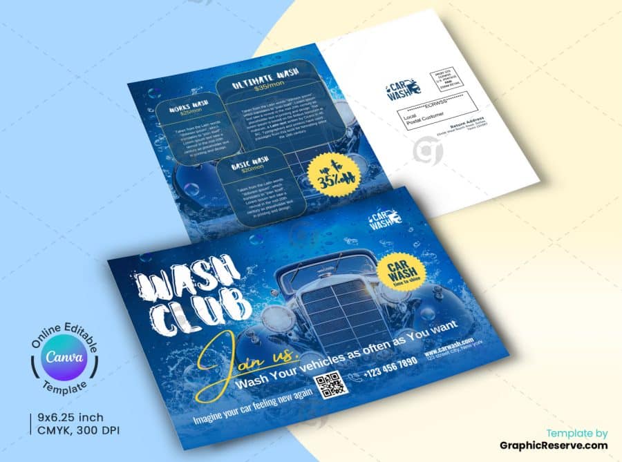Car Wash EDDM Mailer 1v