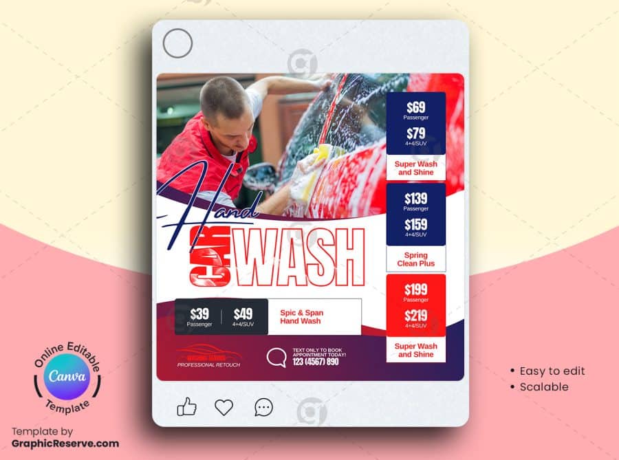 Car Wash Instagram Post
