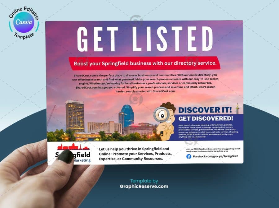Co Op eddm mailer design canva Template