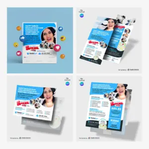 Dental Service Marketing Materials Canva Template Bundle