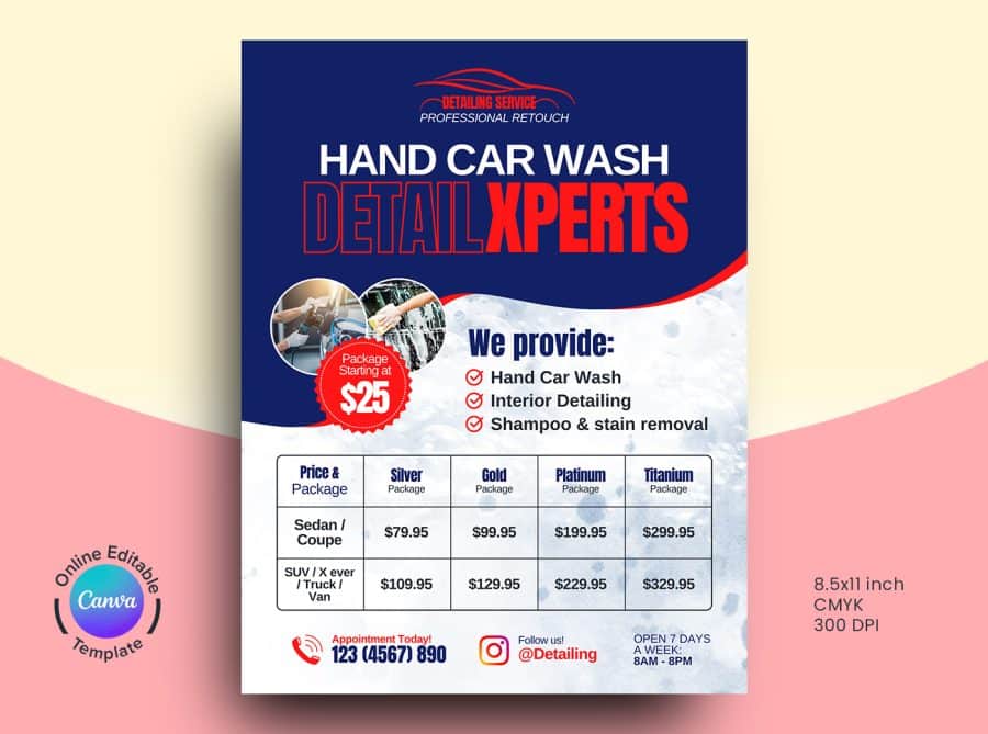 DetailXperts Pricing Flyer