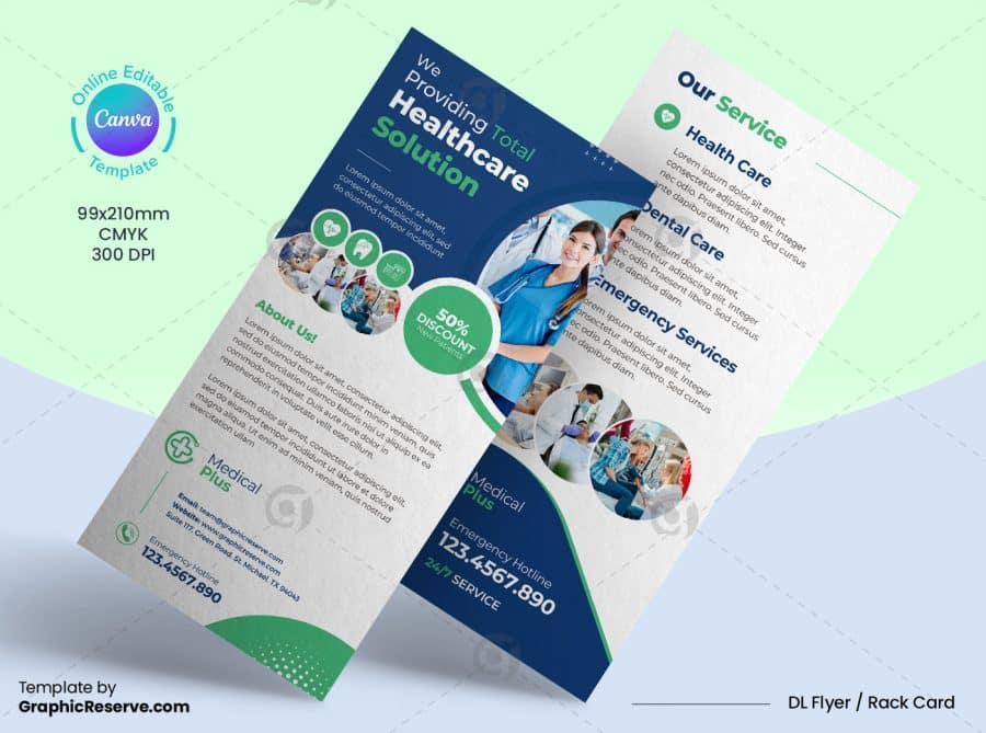 Medical DL Flyer Canva Template