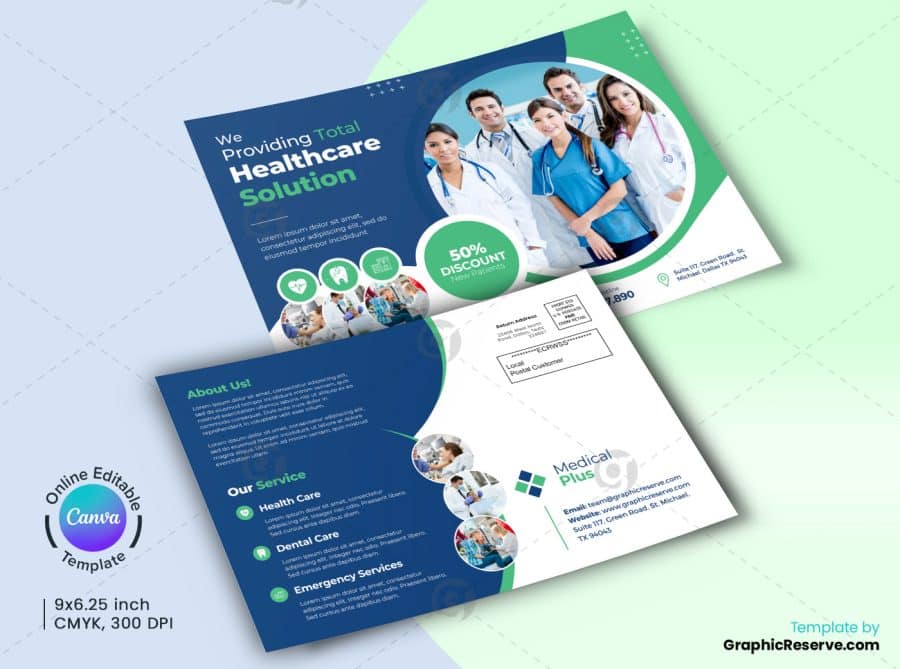 Medical Direct Mail EDDM Canva Template.b