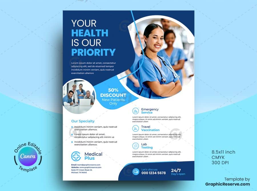 Medical Flyer Canva Template