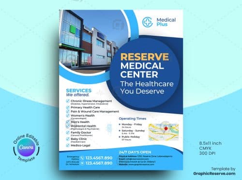 Medical Flyer Canva Template