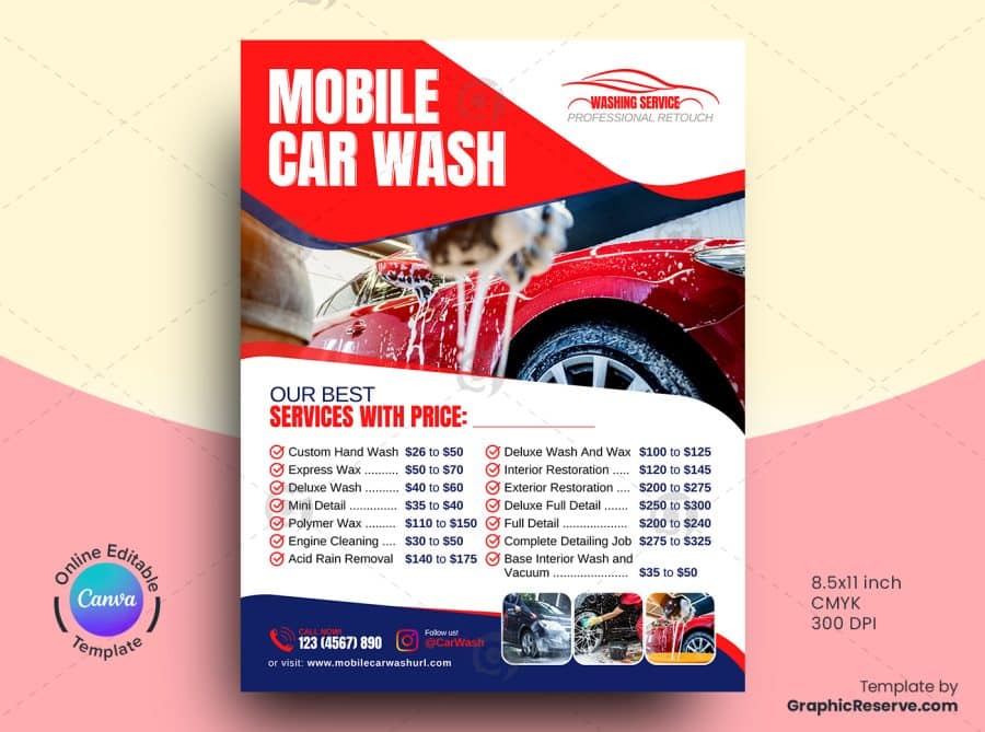 Mobile Car Wash Flyer