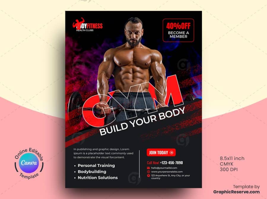 Body Building Flyer