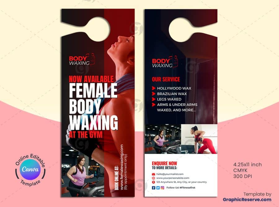 Female Fitness Door Hanger