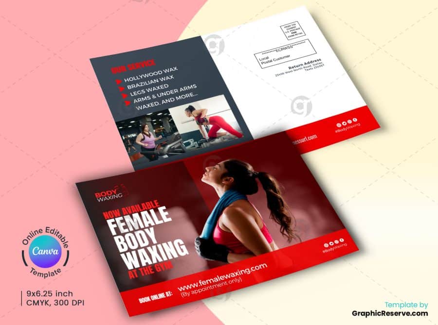 Female Fitness EDDM Postcard