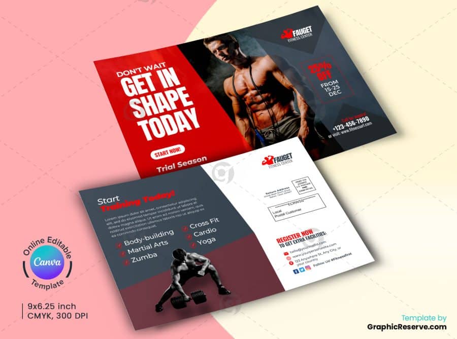 Fitness Gym EDDM Postcard.b