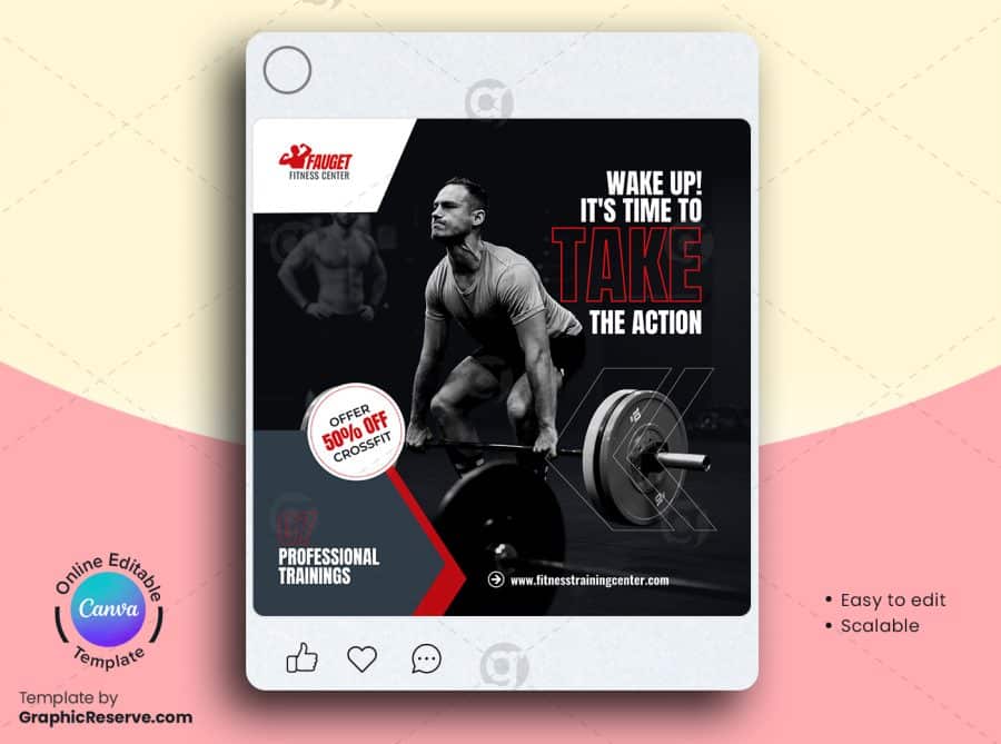Fitness Gym Social Media Banner