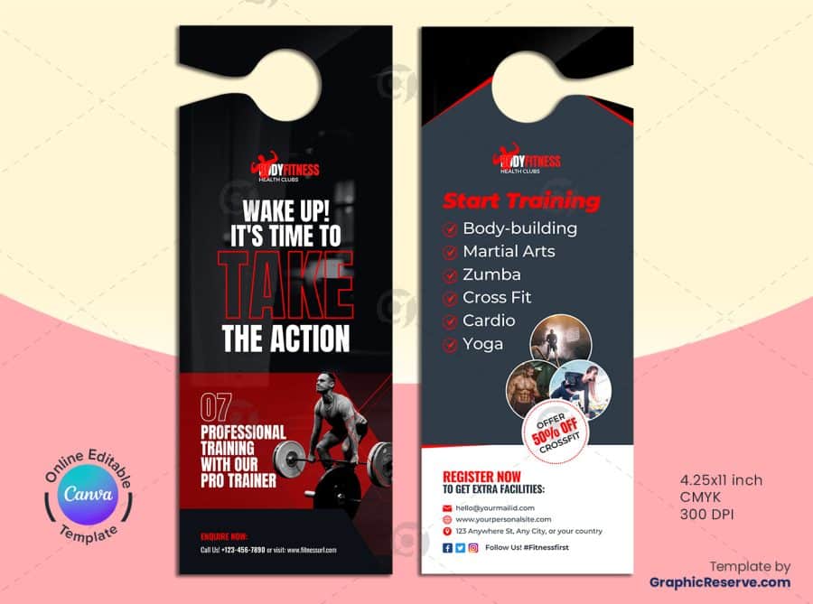 Gym Door Hanger