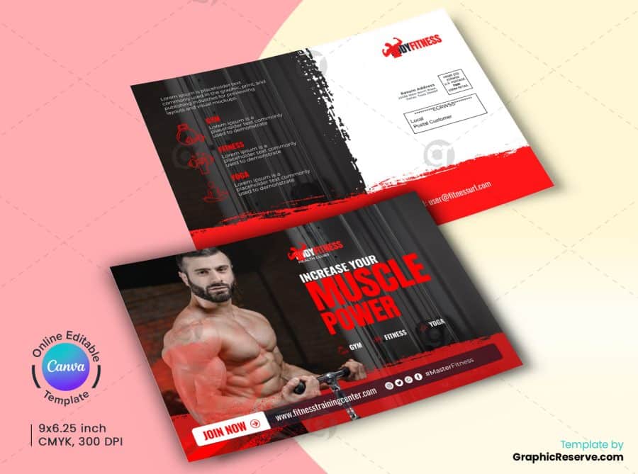 Gym EDDM Postcard