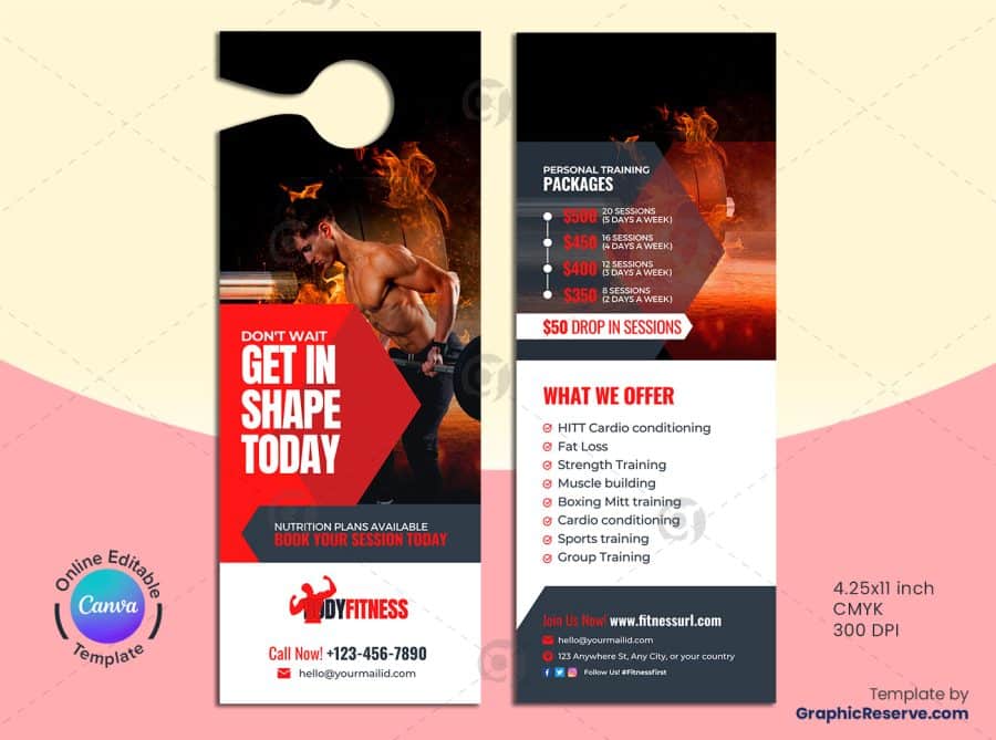 Gym Pricing Door Hanger