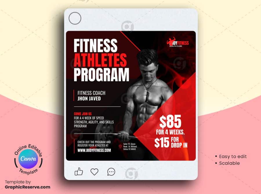 Gym Pricing Social Media Banner sm3