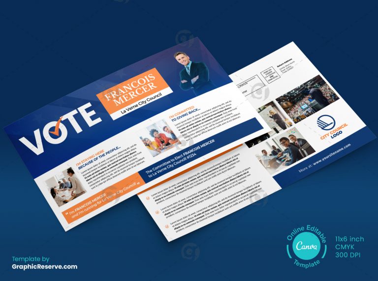 Election Campaign EDDM Mailer Postcard Design