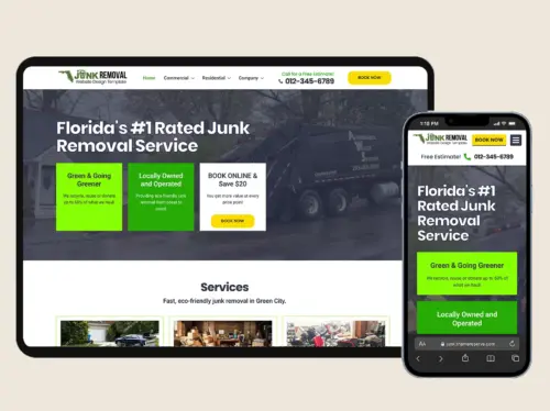 Junk Removal Website Design Template (WordPress Elementor)