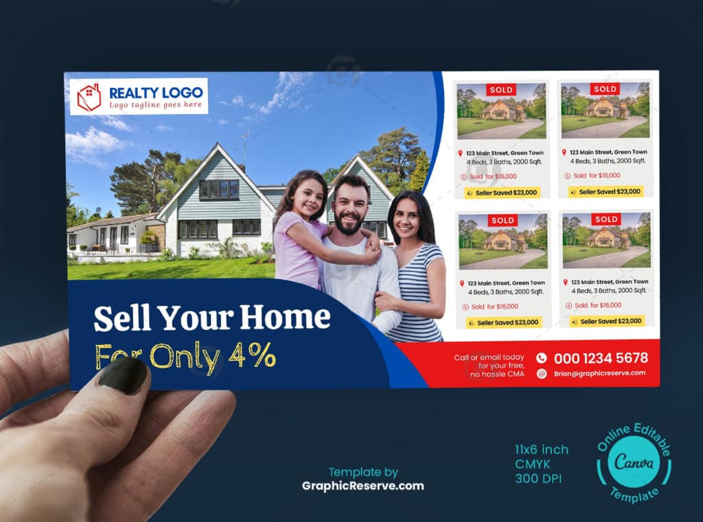 real estate eddm postcard direct mail