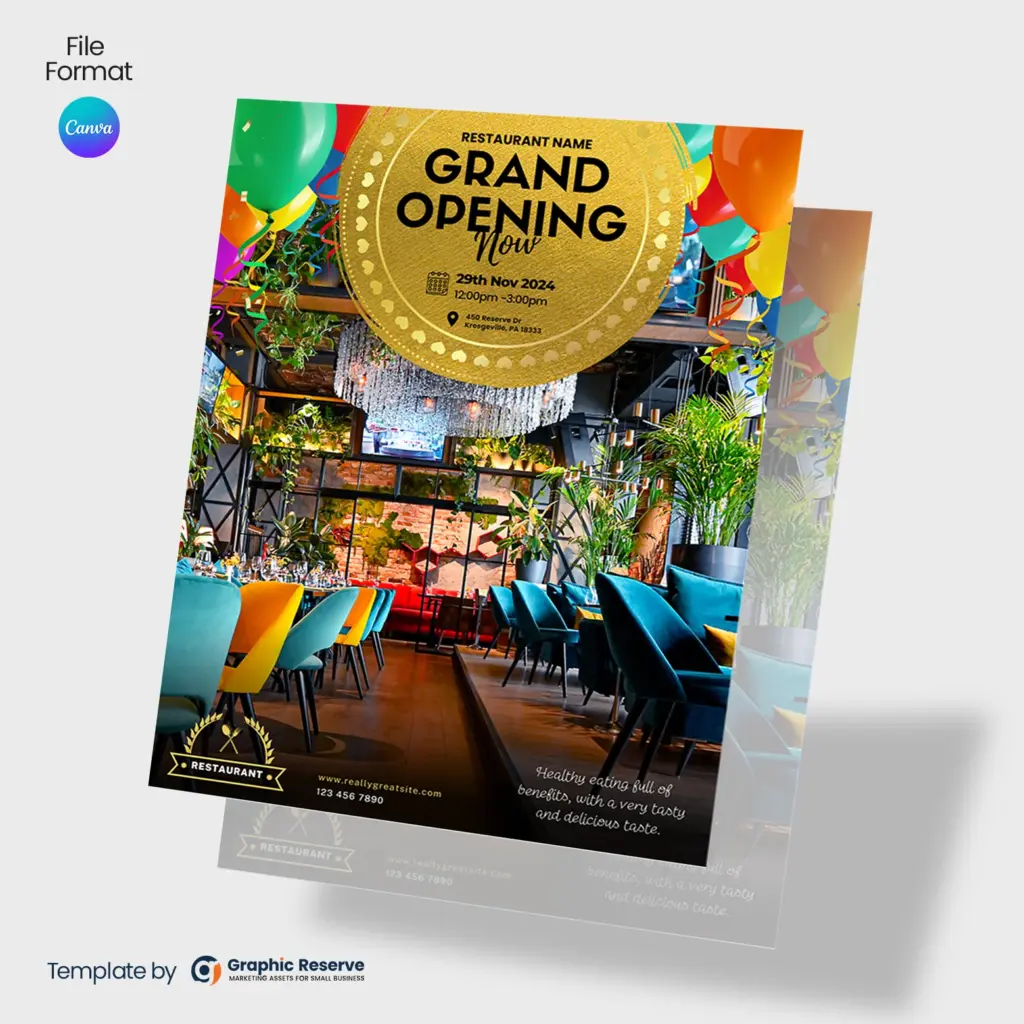 Gorgeous Grand Opening Flyer Template