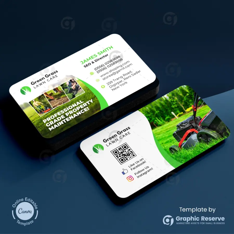 Landscaping Services Business Card