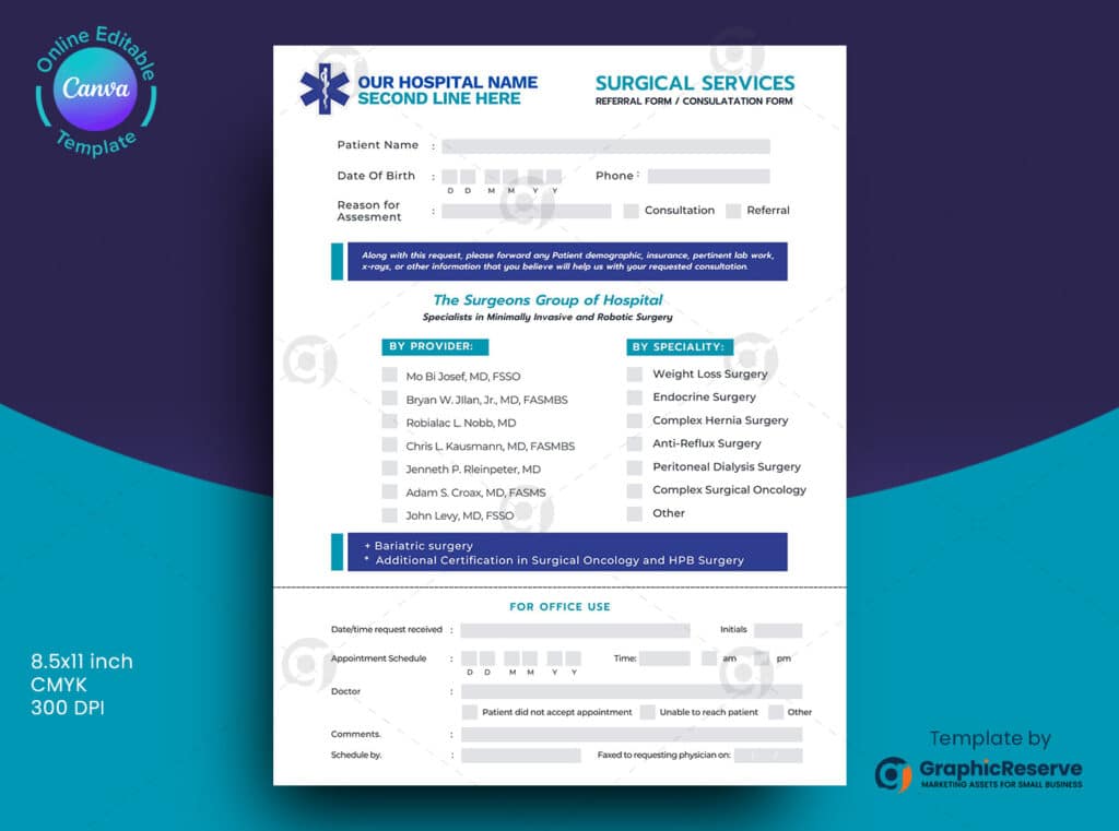 Medical Referral Form Template