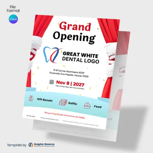 Online Editable Grand Opening Flyer Template
