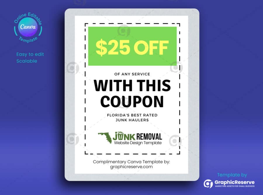 Free Coupon Design Canva Template