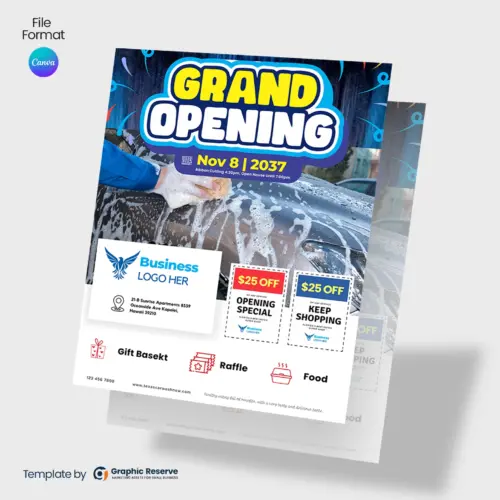 Grand Opening Coupon Flyer