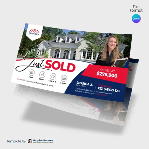 Just Sold Direct Mail EDDM (Canva Template)