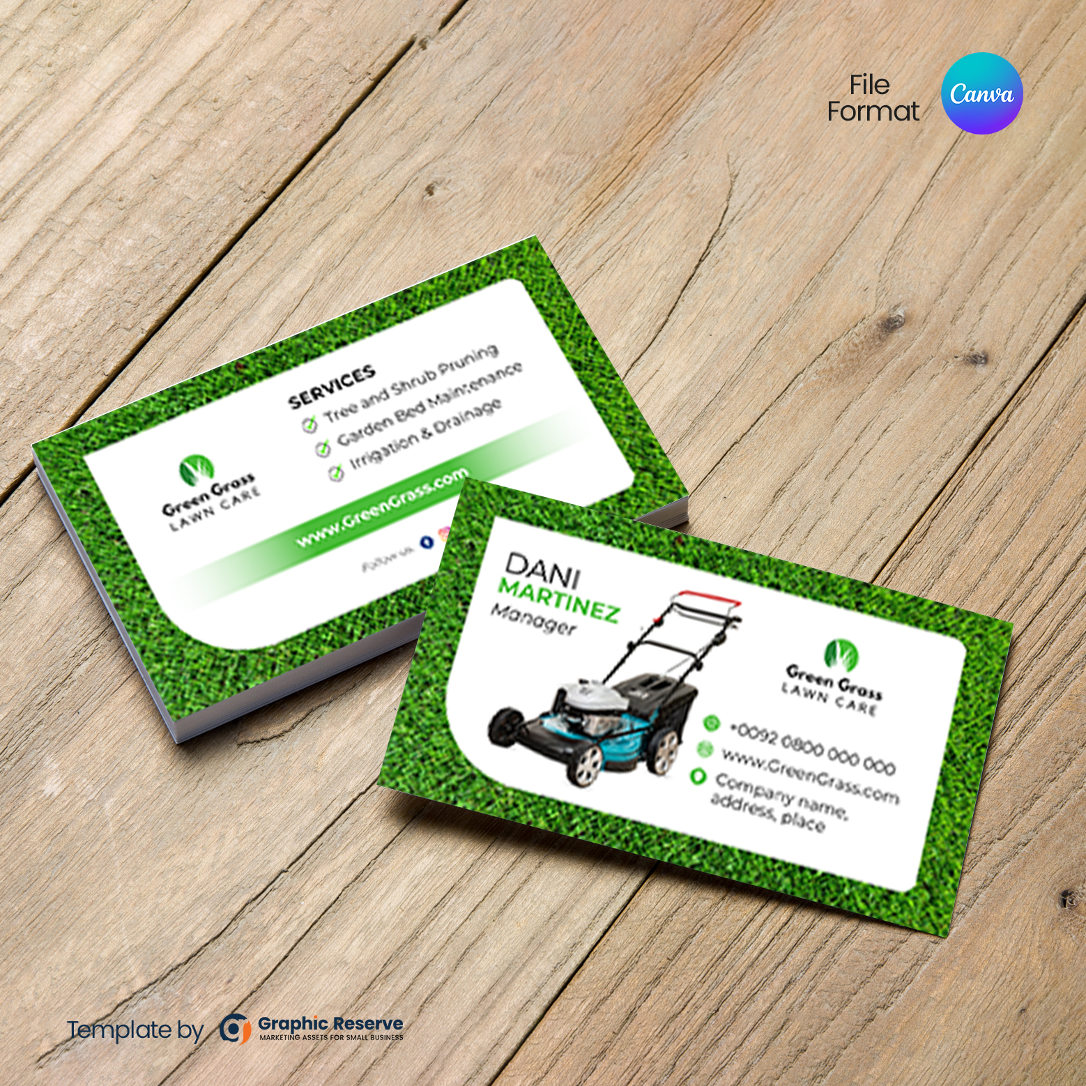 Landscaping and Gardening Standard Business Card Template