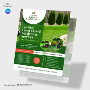 Lawn Care And Landscaping Services Flyer/poster – Canva template
