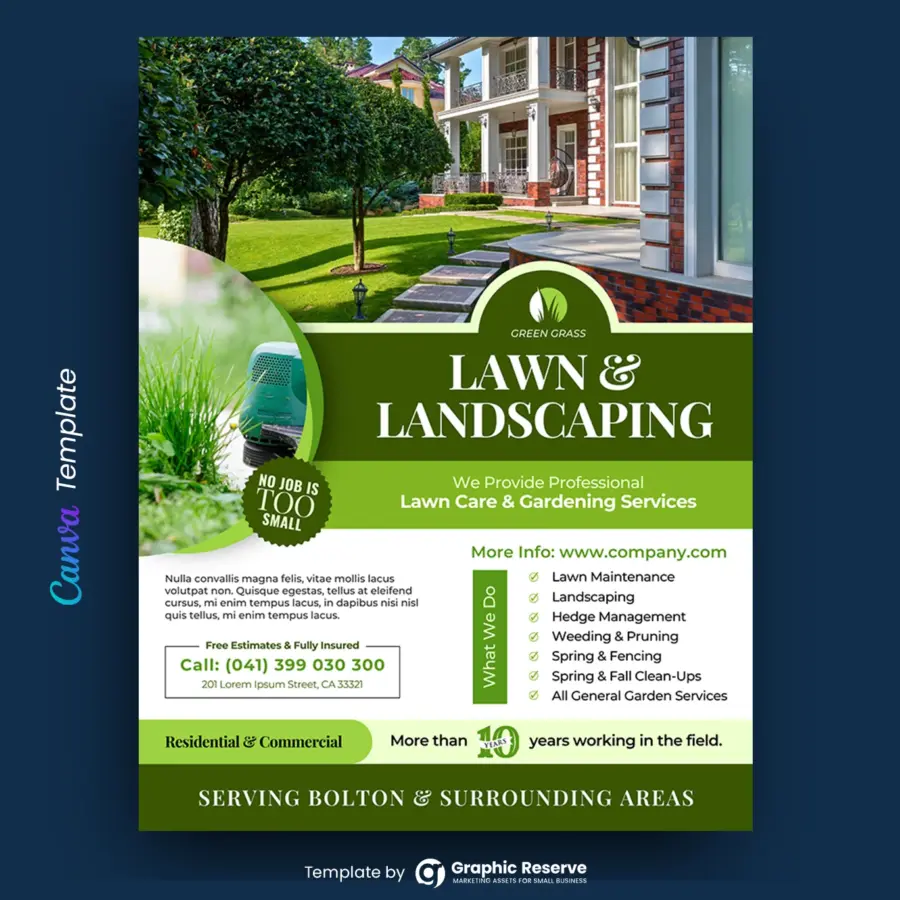 Lawn Care And Landscaping Services Flyer