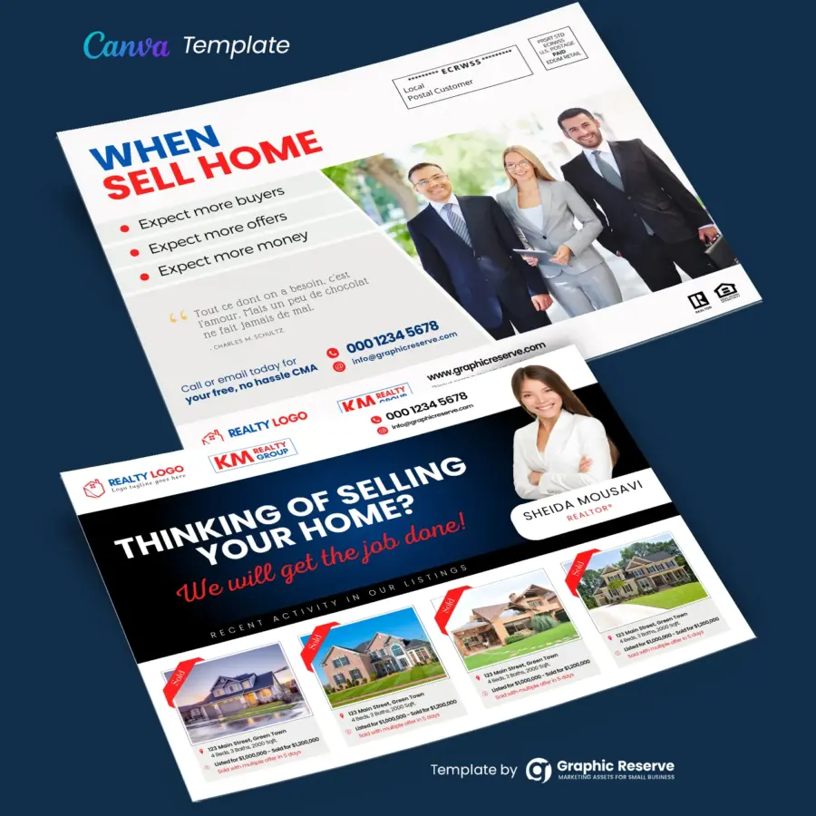 Real Estate Direct Mail EDDM Postcard (Canva Template)