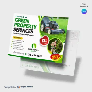 Green-Property-Services-Lawn-Care-Landscaping-EDDM-Canva-Postcard