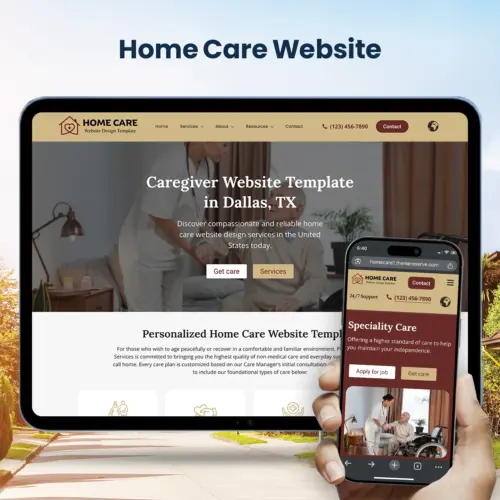 Home Care - Caregiver Website Design Template | WordPress Elementor
