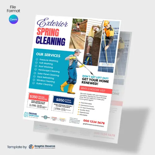Exterior Spring Cleaning Marketing Flyer