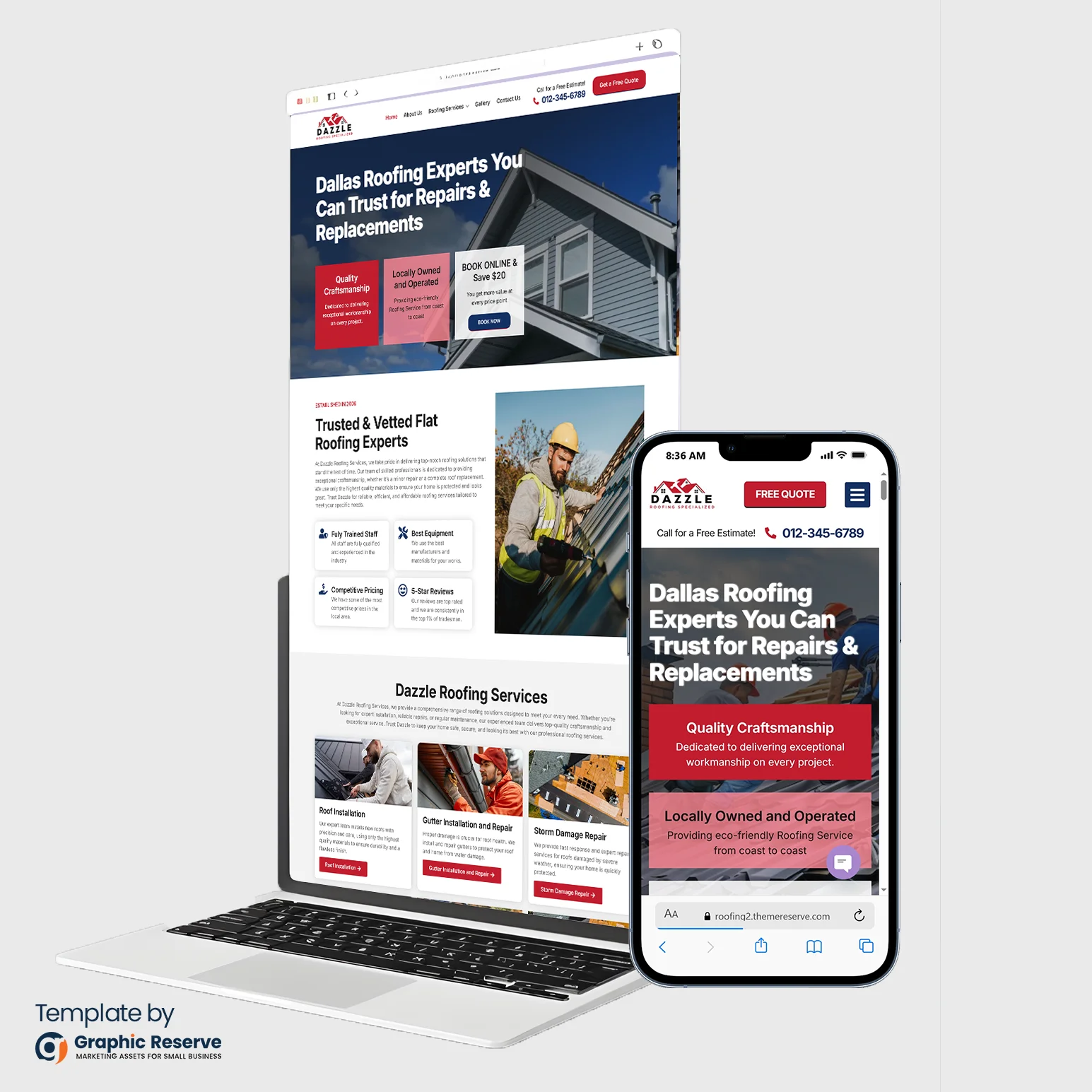 Roof-Website-Elementor-Template