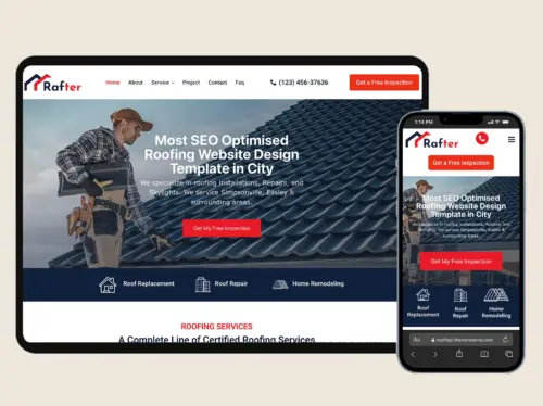 Roofing web Design Template