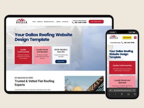 Roofing website Design Template