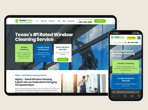 window cleaning website template
