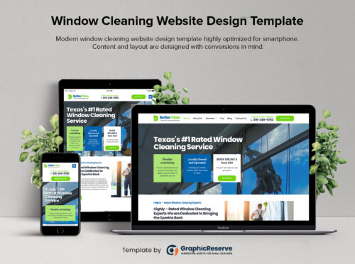 Window Cleaning Website Design Template