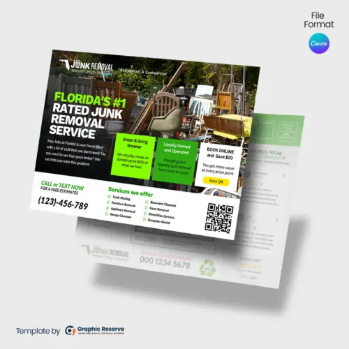 Junk Removal Service EDDM Postcard Design Template