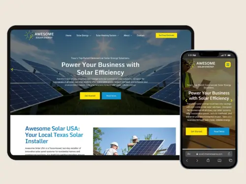 Solar Web Design Template