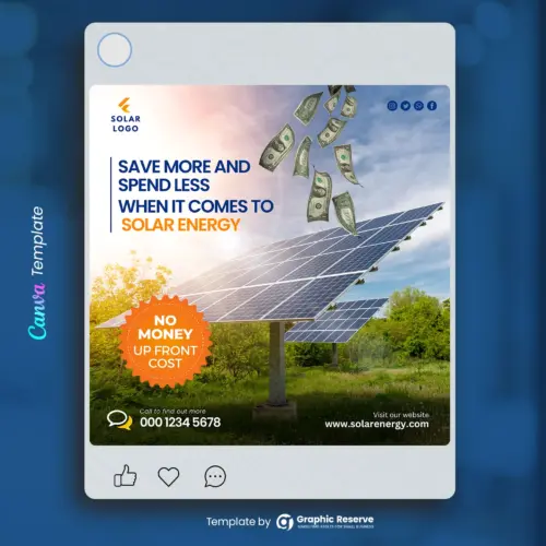 Creative Solar Digital Marketing Post Design