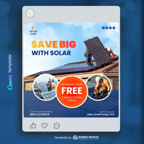 Creative Solar Energy Marketing Banner Template 1